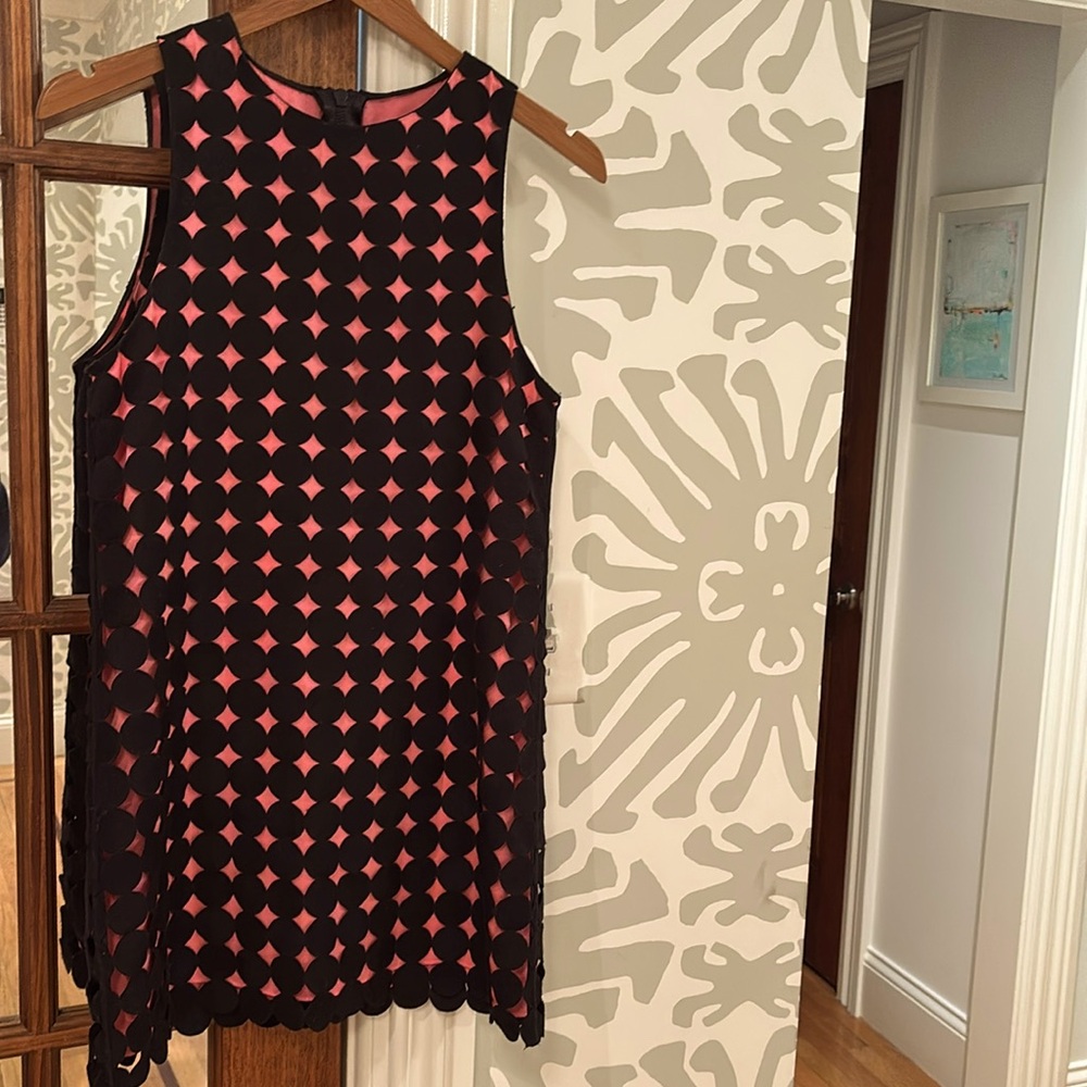 Alice and olivia black and hot pink cocktail dress XS